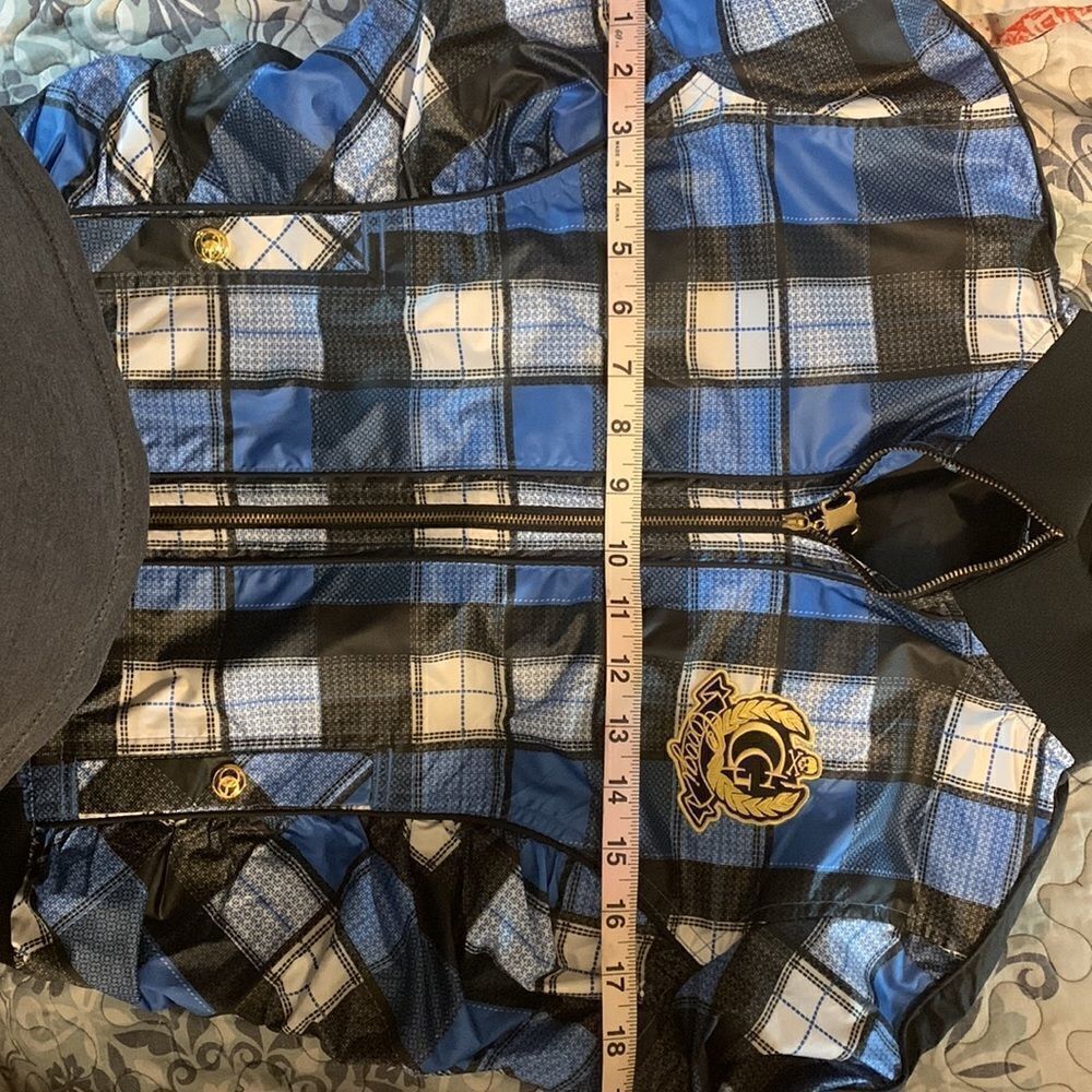 Vintage‎ Coogi blue plaid jacket size M - Picture 12 of 12